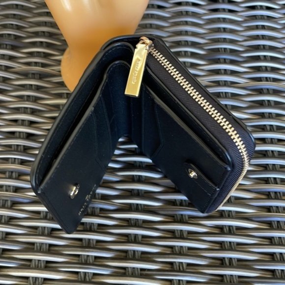 Kate Spade Staci Small Zip Around Bifold Wallet Black - Picture 10 of 16